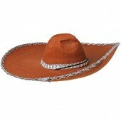 Мексиканская шляпа коричневая. Выбор конкретных цветов не предоставляется 